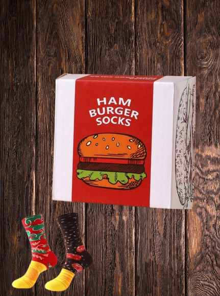 Set HamburgerCalcetines 2 pares con caja