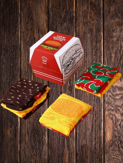 Set HamburgerCalcetines 2 pares con caja